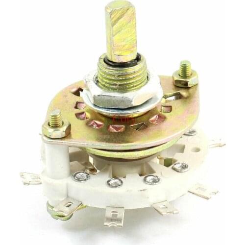 1PC Selectable 1 Deck Band Channel Rotary Switch Selector 1P6T 2P5T 1P7T 4P2T 1P5T 2P2T 2P4T 1P9T 3P3T 1P11T 2P3T