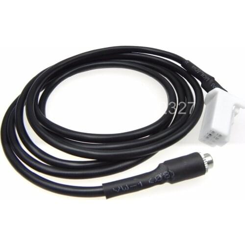 10pcs/lot High Quality 3.5MM AUX Input Audio Cable Male Panel Mount Socket For Suzuki Swift Vitra Jimny electronic AUX cable