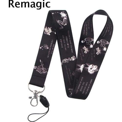 20pcs The mystery of human body Gothic life Lanyard Badge ID Mobile Phone Rope Key Lanyard Neck Straps Accessories webbings