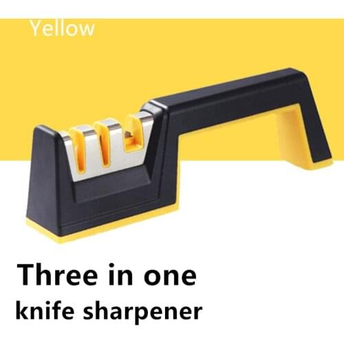 3 in 1 knife sharpener kitchen professional scissor tools gadgets accessories ceramic Tungsten steel sharpening set grinders