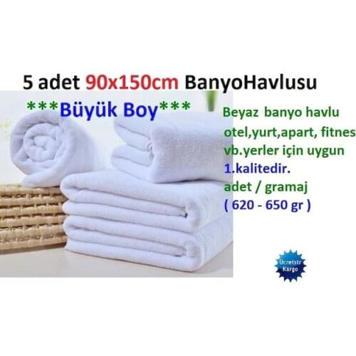 5 PCs Hotel Bath Towel 90x150cm 100 Cotton Hotel Towel 192347557
