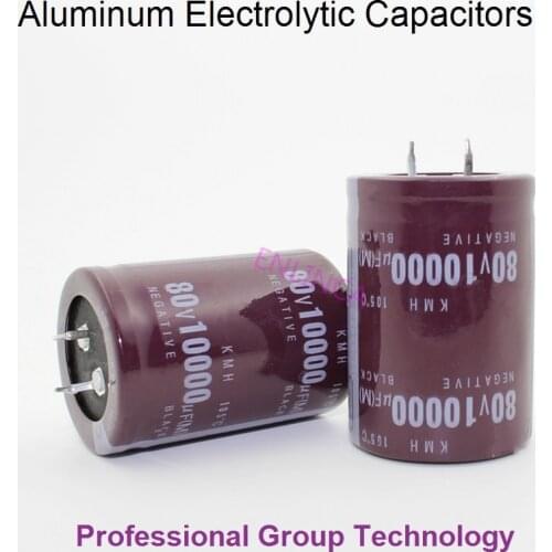 2pcs EC882 Good quality 80v10000uf Radial DIP Aluminum Electrolytic Capacitors 80v 10000uf Tolerance 20% size 35x50MM 20