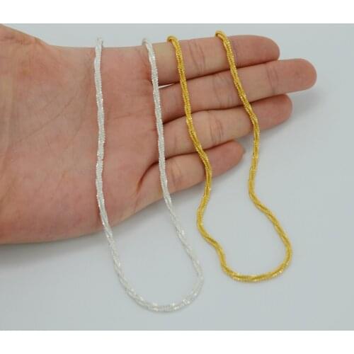 Anniyo 46cm + 5cm/Ethiopian Traditional Chain Necklaces Gold Color Africa Jewelry Eritrea Necklace Africa Chains #003501