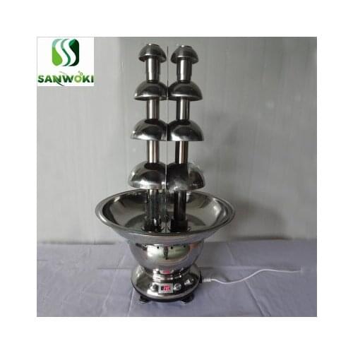 Double tower chocolate fountain machine double color chocolate waterfall machine stainless steel chocolate hotpot machine