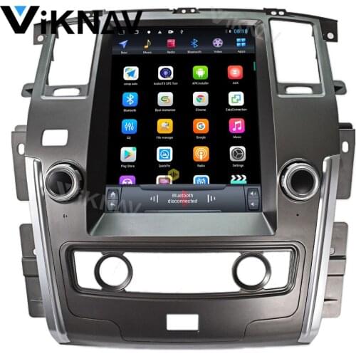 12.1 inch video for NISSAN PATROL 2013-2017 auto video DVD player vertical screen Car GPS navigation multimedia player radio
