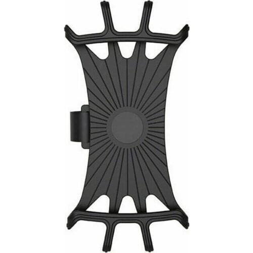 Bike Phone Holder Front Handlebar Mobile Phone Silicone Bracket 360 Degrees Rotating Cradle