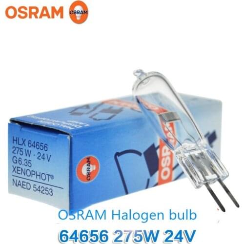 For 2PSC OSRAM HLX 64656 FNT 24V 275W Ger bulb,Xenophot NAED 54253,HLX64656 24V275W G6.35,halogen display optic lamp