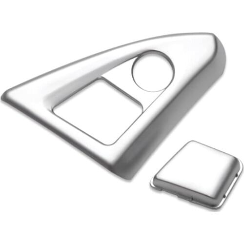 For BMW 5 6 Series F10 F18 2011 2012 2013- 2017 2pcs ABS Chrome Car Center Armrest Glove Box Handle Button Cover Sticker Trim