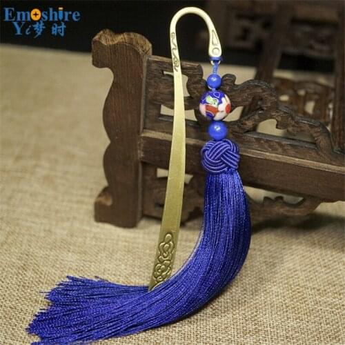 Diary Book Book Marks for Readers Girls Birthday Gift Retro Tassel Bookmark Women Hairpin Chinese Style Vintage Bookmark M152