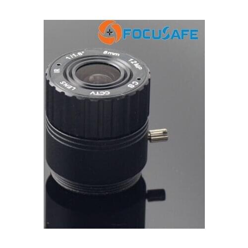 Focusafe 8mm CS Mount 4K Lens HFOV 55 Degree with 1/1.8" format