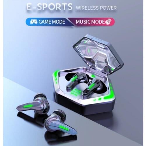 MD128 Gaming Headsets TWS Bluetooth-compatible Headphone Sound Positioning Wireless Earphone Noise Cancelling Gaming Earbuds