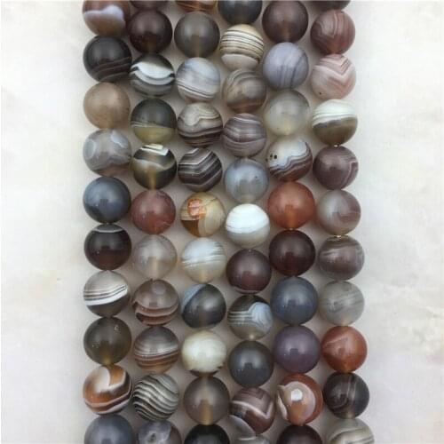 Quality natural Smooth Round Persian Gulf Agates Loose Beads, Genuine Stripe Agates Beads, Natural Gems Beads For Jewelry Making