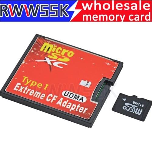 Brand new MicroSD SDHC SDXC card to CF Compact Flash Type I SD to CF card Adapter up to 64GB