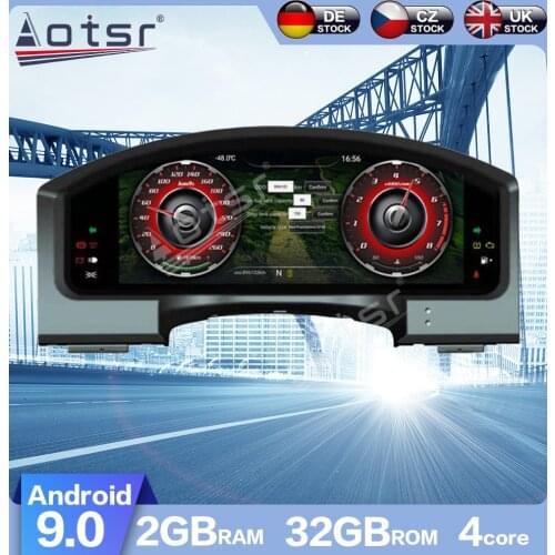 12.3 inch Car LCD Cluster instrument multimedia dashboard Modification For Toyota Land Cruiser 2012-2019 GPS navigation player