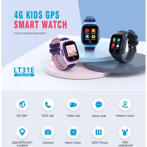 Y95 Kids Smart Watch 4G GPS WIFI Tracking Video Call SOS Voice Chat Children Smartwatch Boy Girl Waterproof Watches