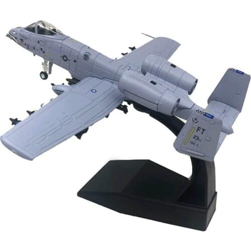 1:100 A-10 Attack Plane Metal Fighter Diecast Aircraft With Stand Display Model For Kids Adult Home Office Decor
