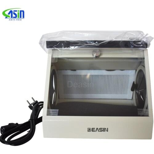 Dental Grinding Polishing Box Lapping Protector Sandblasting Dust-proof Case Dental Sandblaster Dust Collector