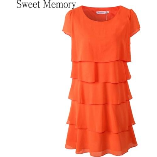 Sweet Memory Womens Chiffon Dresses