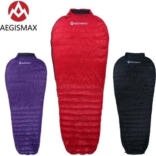 AEGISMAX NANO Upgrade Adult Outdoor Camping Ultralight Spring Autumn Mummy 700FP Ultra Dry Goose Down Sleeping Bag Lazy Bag