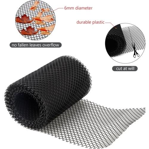 18*800cm Roof Gutter Guard Mesh Stops Blockage Leaf Protection Cover Netting Plastic Gutter Net Overflow Cleaning Tool
