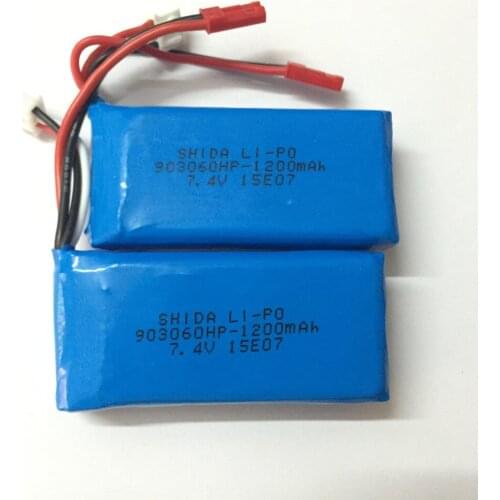 2PCS/Lot 7.4V 1200mAh battery For WLtoys V353 V666N V333 A979 / Yizhan X6 RC Quadcopter High capacity