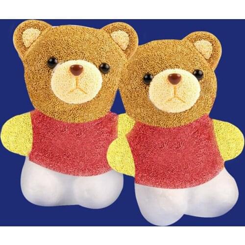 20Pcs Cute Bear Foam Boards Bulk –White Polystyrene Foam Board for Arts & Crafts