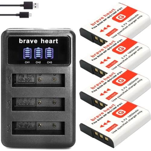 3lots charger + NP-BG1 NP BG1 FG1 NP-FG1 Battery for SONY Cyber-shot DSC-H3 DSC-H7 DSC-H9 DSC-H10 DSC-H20 DSC-H50 DSC-H55
