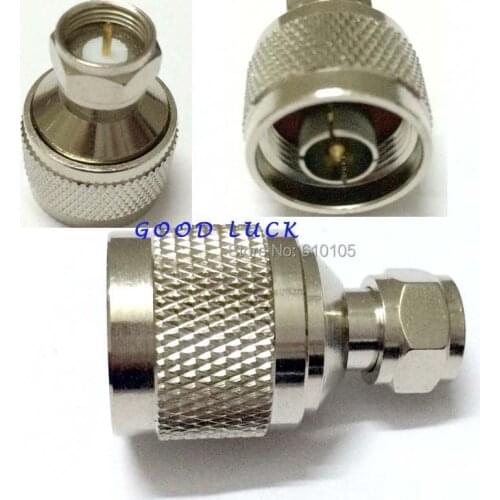 5pcs/lot N male plug to F male plug RF straight adapter Connector