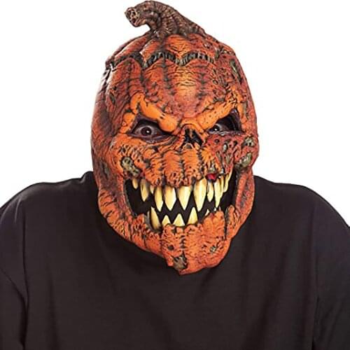 Anime Scary Pumpkin Halloween Mask Funny Horror Adult Cosplay Latex Masks Props Masque