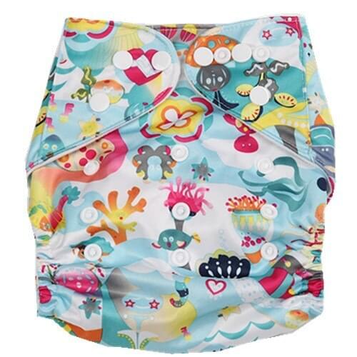 Free Shipping 2016 Baby 6pcs Pack Pocket Washable Adjustable Cloth Diaper with 2 Inserts