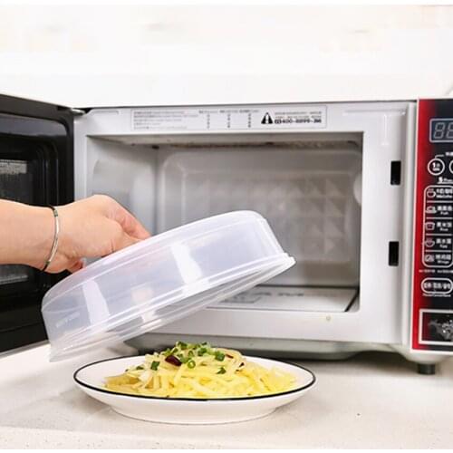 Large Microwave Splatter Cover Lid with Steam Vent Fresh-keeping Universal Plate Bowl Cover Kitchen Stackable Sealing Disk Cover