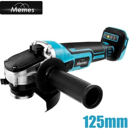 Electric Angle Grinder 125mm 3 Speed Brushless Cordless Angle Grinder Machine DIY Woodworking Power Tool For Makita 18V Battery