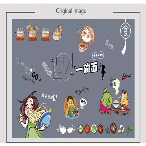 Gourmet noodle workshop tooling wall professional production mural factory wholesale wallpaper mural poster photo wall