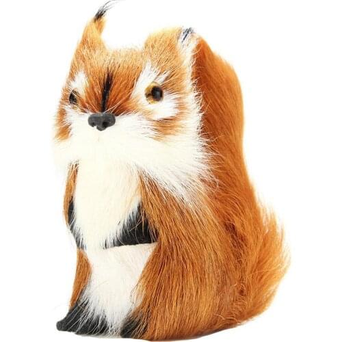 Simulation Animal Squirrel Plush Lifelike Christmas Tree Ornament Decoration Easter Decoration Children Toy Gift Home Ornaments