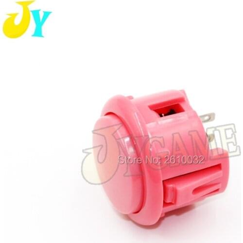 50 pcs of Arcade 30mm Round Snap in Push Button for arcade game DIY arcade controller 10 colors available