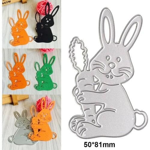 Metal Cutting Dies Bunny Shape Easter Scrapbooking Album Greeting Card Making