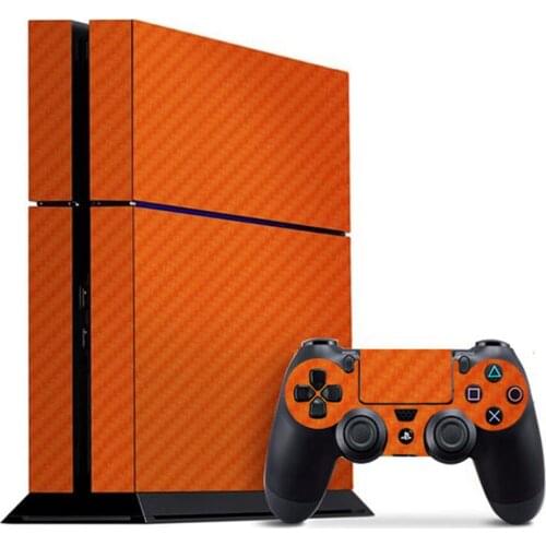 Orange Style PS4 Skin Sticker for Playstation 4 Console & 2 Controllers Decal Vinyl Protective Skins Style 2