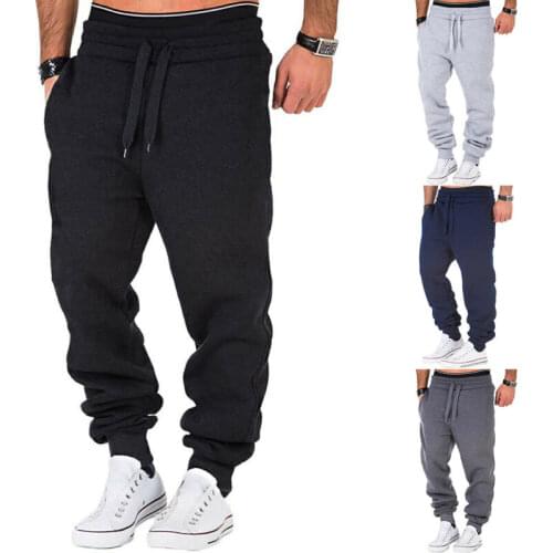 New Mens Slim Fit Tracksuit Bottoms Sports Jogging Joggers Sweat Pants Trousers Hot