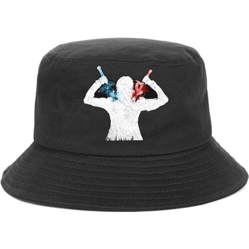 Anime Sword Art Online Bucket Hat teenager Outdoor Fisherman Hats Summer Beach Sun Caps unisex Streetwear Chapeau Caps