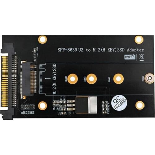 M.2 Key M SSD to SFF-8639 U2 Adapter U.2 to M.2 Key M Expansion Board for 2230 Small Delicate Convenient and Practical