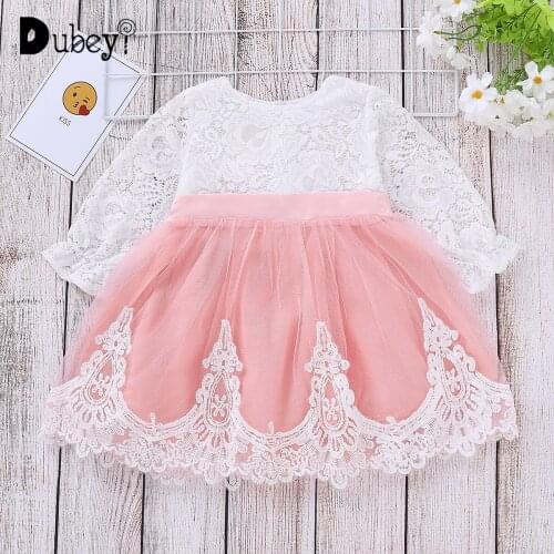 First Birthday Dress for Girl Lace Bow Princess Dress Flower Girl Dresses for Weddings Baptism Dress for Baby Girl Christening