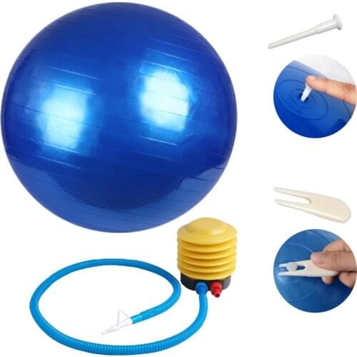 Utility 55-75cm Sports Yoga Balls Anti-burst Fitness Gymnastic Pilates Balance Fitball Indoor Gym Training with Air Pump