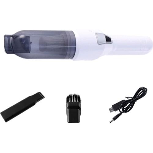 Mini Handheld Cordless Vacuum Cleaner Strong Cyclone Suction USB Rechargeable Dust-Buster Home Auto Dual-use High-power F19A