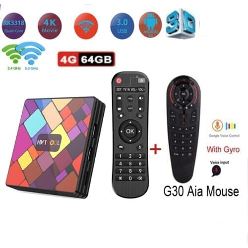 HK1 cool Android 9.0 TV Box Rockchip RK3318 DDR3 100m lan supports bt4.0 2.4G 5G Dual WiFi 4K Media Player USB3.0