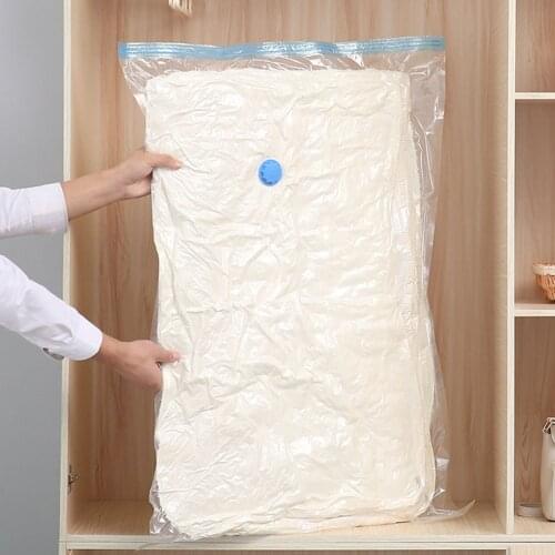 Vacuum Storage Bag Clothes Pillowcase Bed Sheets Package Compressed Space Saving Organizer Bag Pouch Durable Vacuum Storage Bag