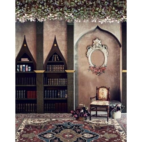 5x7ft Vintage Living Room Books Photography Backdrops Photo Props Studio Background