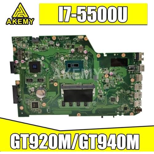 X751LJ X751LB motherboard For Asus X751L K751L K751LD R752L X751LN X751LD i7-5500U 4GB CPU Laptop mainboard GT920M/GT940M