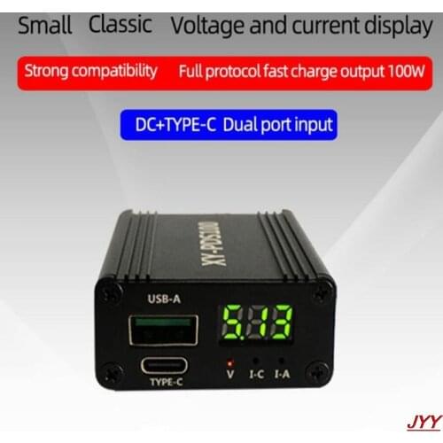 XY-PDS100 QC4.0 QC3.0 Type-C 100W is suitable for the application of SCP / FCP step-down mobile phone fast charger module