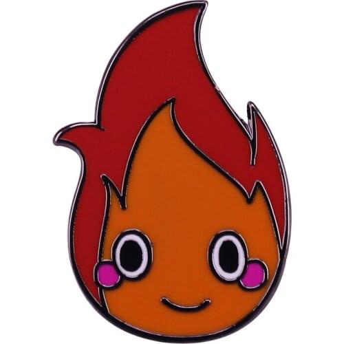 I am the heart of Howl,are you my Howl This fire enamel pin from Howls Moving Castle is looking for you