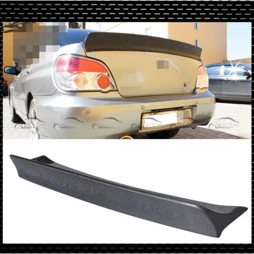 Carbon Fiber Rear Roof Spoiler Trunk Lip Wing For Subaru IMPREZA 4DR 2002-2007 WRX JDM Auto Tuning
